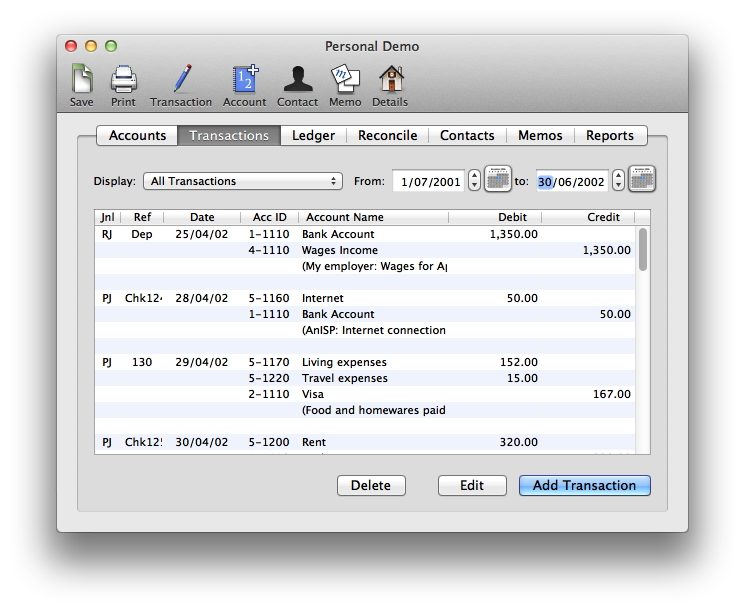 bank account software for mac